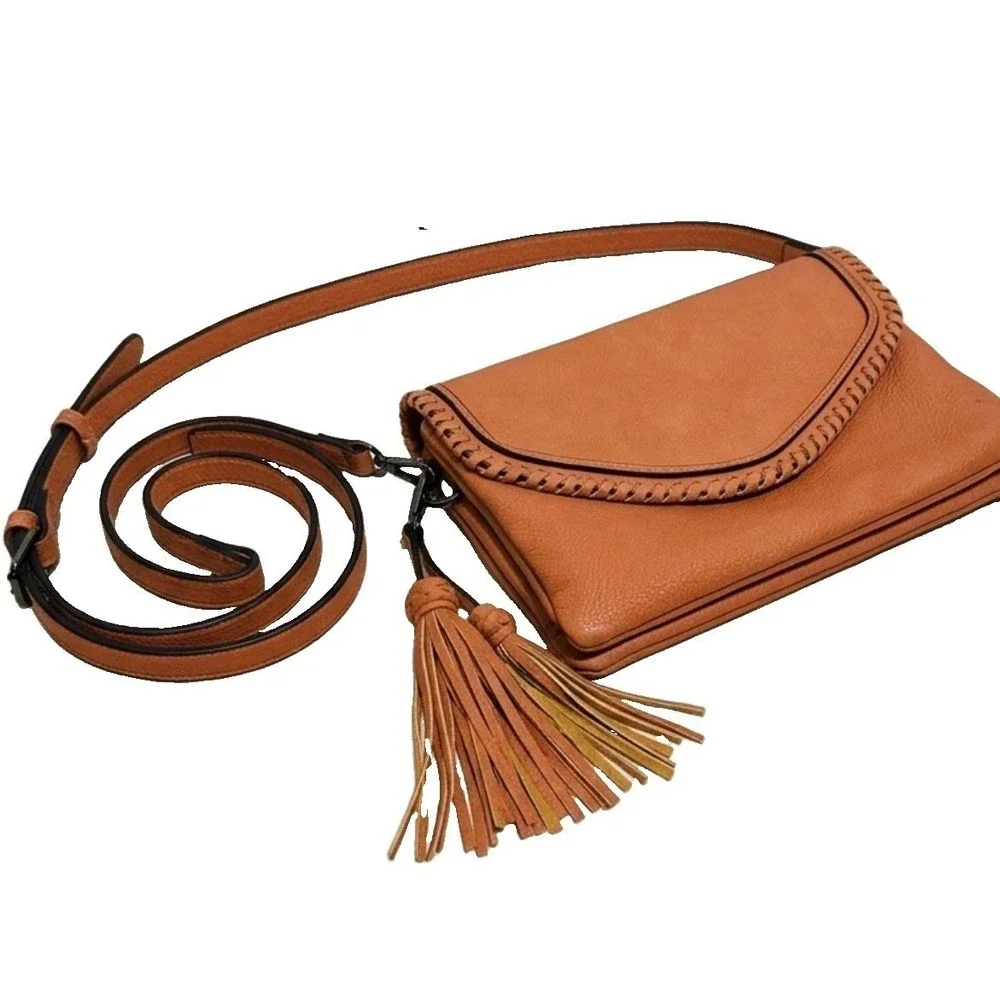 Jen & Co Sloane‎ Flapover Crossbody with Tassel